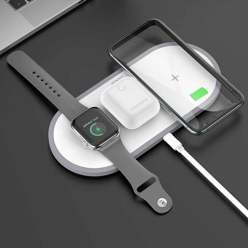 HOCO CW24 Handsome 3-in-1 wireless fast charger