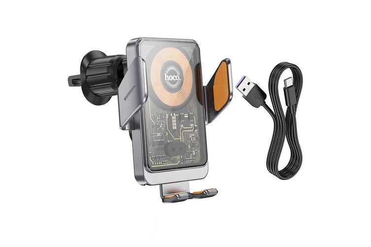 HW7 Transparent Discovery Edition wireless fast charging car holder(air outlet)