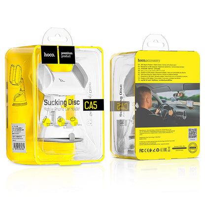HOCO CA5 Suction vehicle Holder Yellow