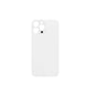 iPhone 13 Pro Max - Compatible Back Glass with 3M Adhesive - WHITE (Big Hole)-Super High Quality