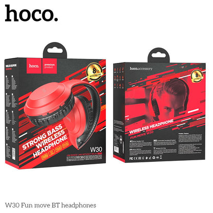 W30 Fun move BT headphones - Red