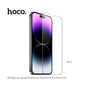 HOCO A34 9D Large Arc Dustproof Glass Screen Protector For iP15 Pro Max