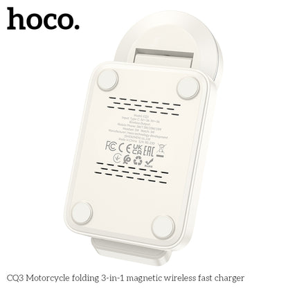 CQ3 Folding 3-in-1 MSafe Wireless Charging for Phones and Apple Watch White