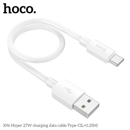 X96 Hyper 27W charging data cable Type-C(L=0.25M)