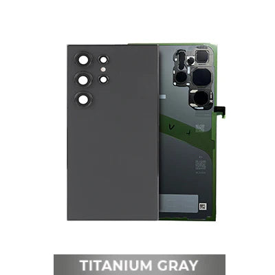Samsung S24 Ultra Back Glass with Adhesive - Phantom Gray