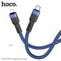 U110 Hoco iP PD charging data cable Blue