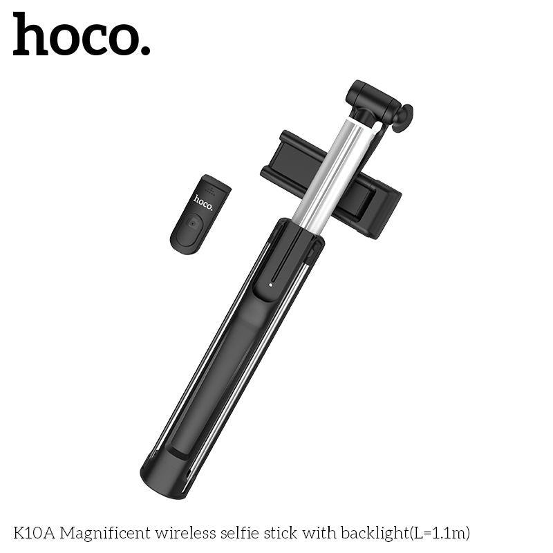 K10A Magnificent wireless control aluminum alloy selfie stick 112.5CM
