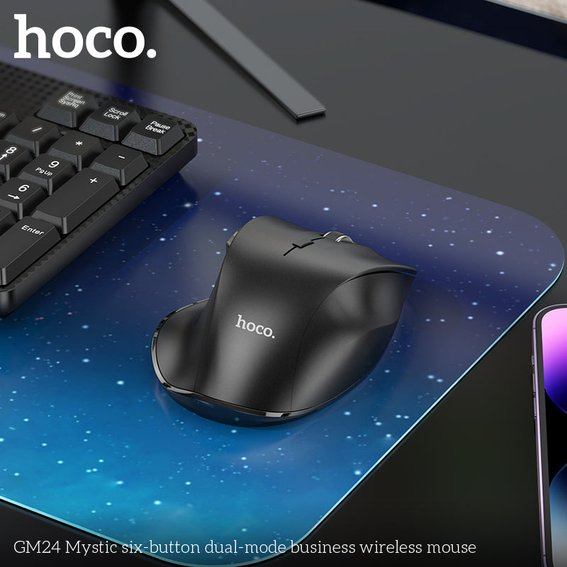 HOCO GM24 Mystic six-button dual-mode business wireless mouse