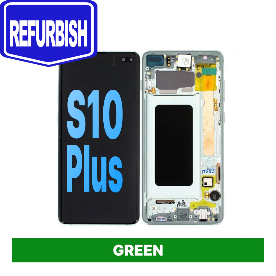 Samsung Galaxy S10 Plus  Refurbished with Frame - GREEN