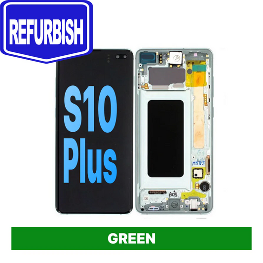 Samsung Galaxy S10 Plus  Refurbished with Frame - GREEN
