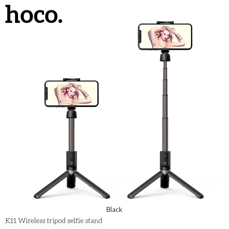 K11  Wireless Tripod Selfie Stick Stand Aluminum Alloy 68CM