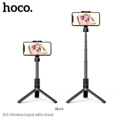 K11  Wireless Tripod Selfie Stick Stand Aluminum Alloy 68CM