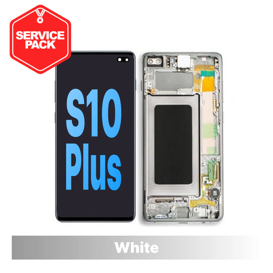 Samsung Galaxy S10 Plus Screen Service Pack - Prism White