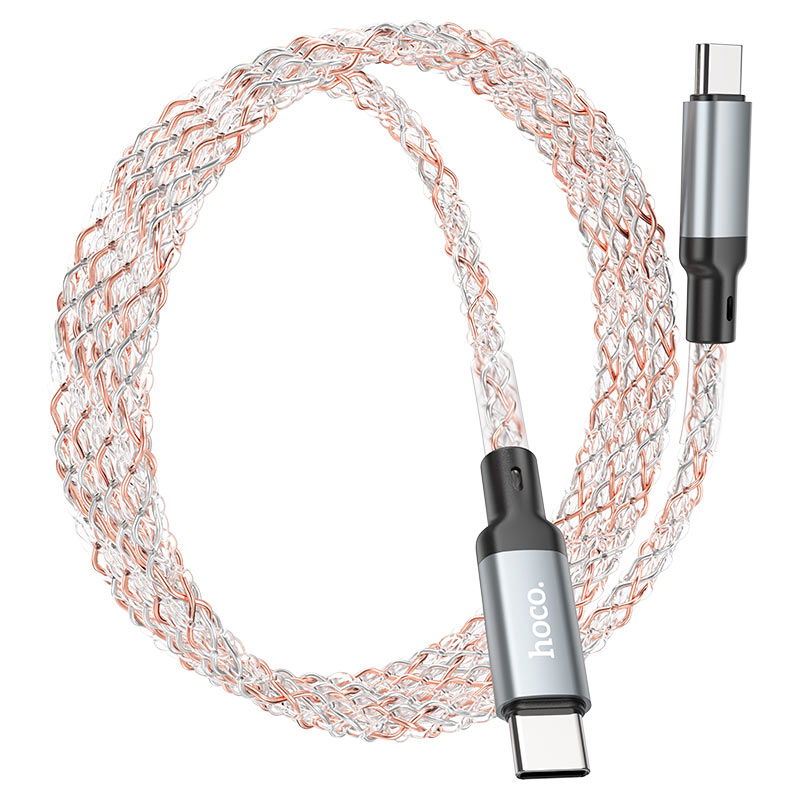 Hoco U112 Shine 60W charging data cable for Type-C to Type-C