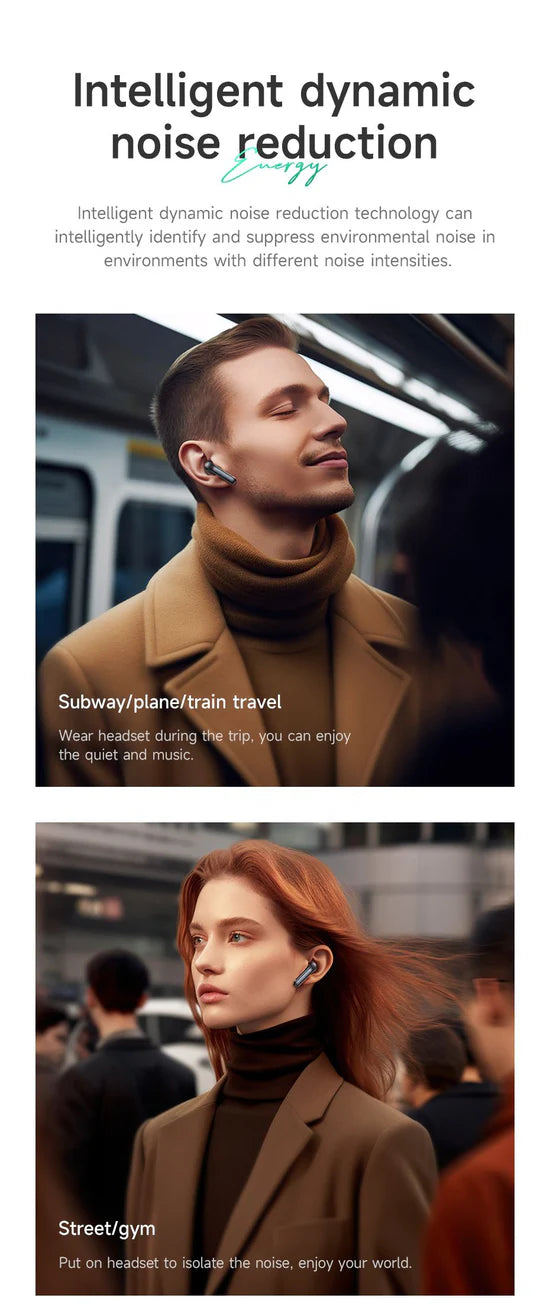 HOCO EQ5 Energy true wireless ANC+ENC noise reduction BT headset