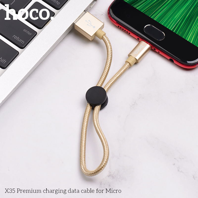 X35 Micro Charging Cable (L=0.25M)- Gold