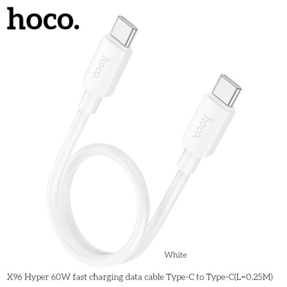 X96 Hyper 60W fast charging data cable Type-C to Type-C(L=0.25M)