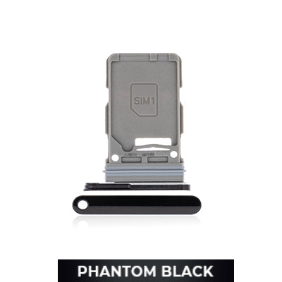Single SIM Card Tray for Samsung Galaxy S21 Ultra-Phantom Black-OEM