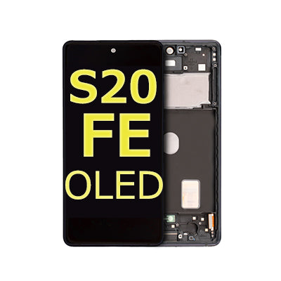 Samsung Galaxy S20FE Compatible Amoled Assembly - Soft Oled Aftermarket - Cloud Navy