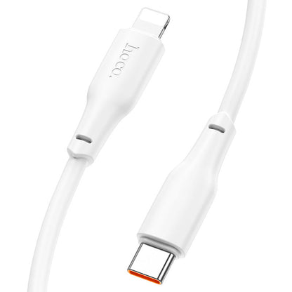 HOCO X93 Force PD20W charging data cable iP(L=1M) - White