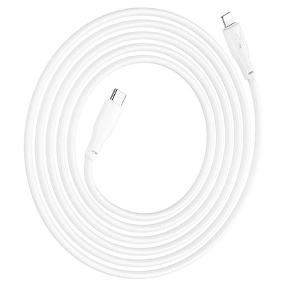 HOCO X93 Force PD20W charging data cable iP(L=1M) - White