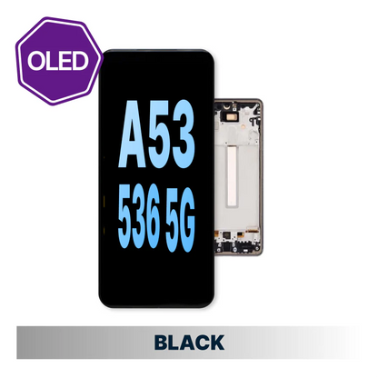 Samsung Galaxy A53 5G/A536 HQ Oled Compatible Amoled Assembly with Frame - Black
