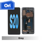 Samsung Galaxy S20 Compatible Amoled Assembly with Frame Brand New - Cosmic Grey