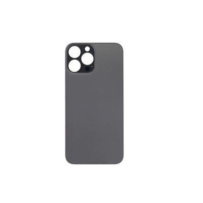 iPhone 13 Pro Max Compatible Back Glass with 3M Adhesive Super High Quality - Graphite (Big Hole)