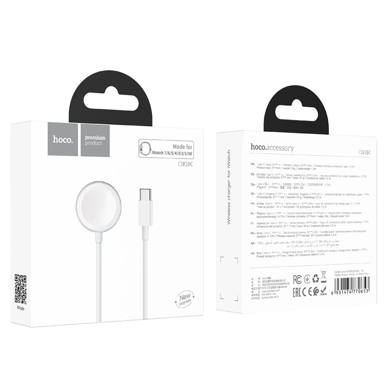Hoco CW39C Type-C Wireless charger for iWatch