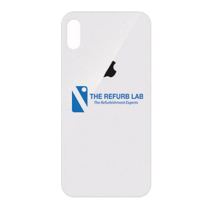 iPhone X - Compatible Back Glass - White (Big Hole)