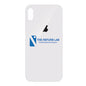 iPhone X - Compatible Back Glass - White (Big Hole)
