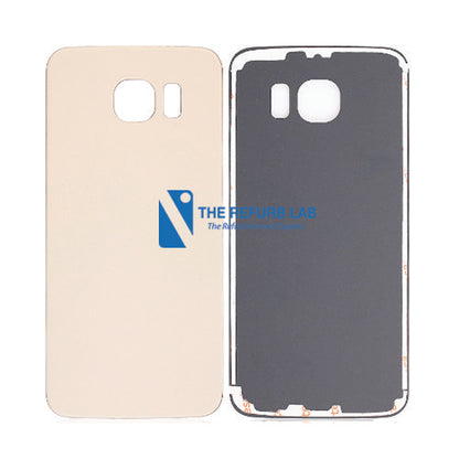 Samsung Galaxy S6 Compatible Back Cover with Adhesive - Gold