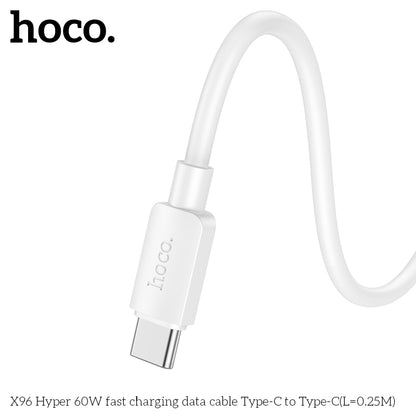 X96 Hyper 60W fast charging data cable Type-C to Type-C(L=0.25M)