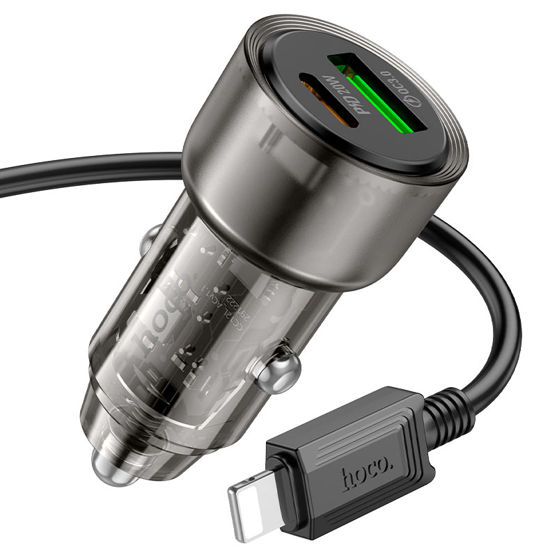 HOCO Z52 Spacious PD38W(1C1A) car charger - Black