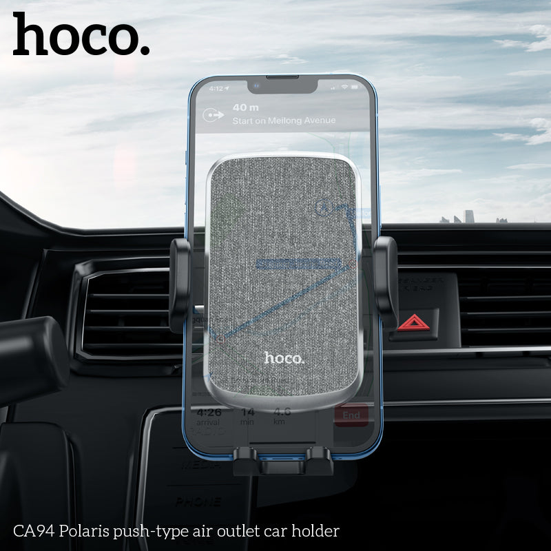 HOCO CA94 Polaris push-type air outlet car holder