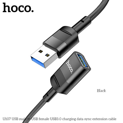 HOCO U107 USB male to USB female USB3.0 charging data sync extension cable