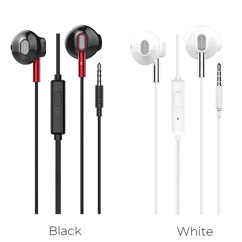 HOCO M57 Stereo Wired Headset with Mic - Black