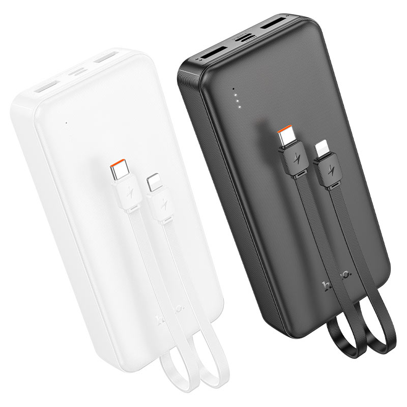 Hoco J118A Speed energy power bank with cable(20000mAh) - Black