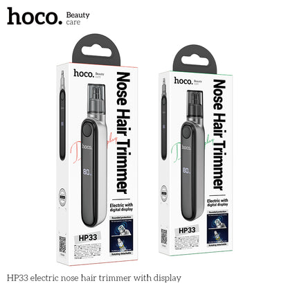 Hoco HP33 electric nose hair trimmer with display - Silver