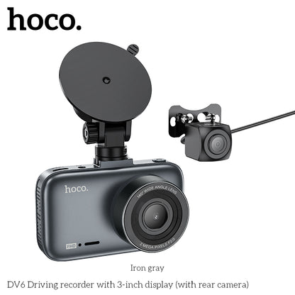 DV6 Driving recorder with 3-inch display(with rear camera)