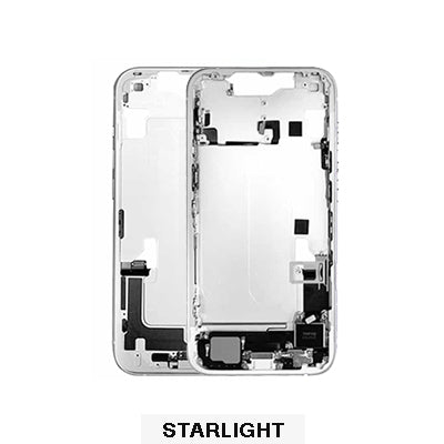 iPhone 14 Plus Oem Mid Frame Housing With Small Parts - Starlight