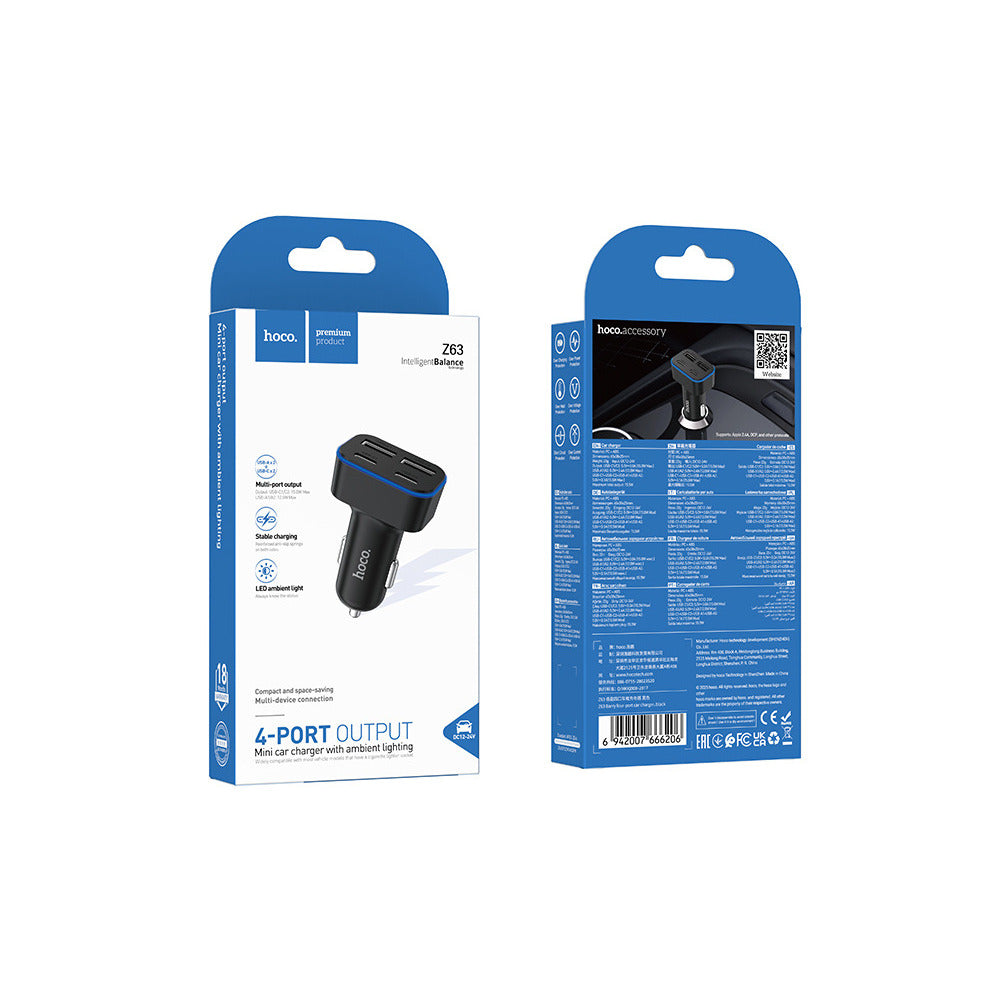 Z63 Barry four-port car charger