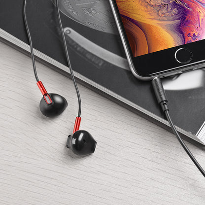 HOCO M57 Stereo Wired Headset with Mic - Black
