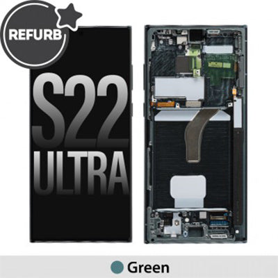Samsung Galaxy S22 Ultra Refurbished  Assembly with Frame - Green