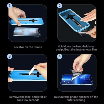 G15 Dust Free Full Cover Tempered Glass - iP14 Pro Max