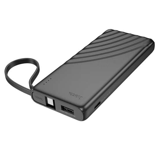 Hoco J129 Nature power bank with cable(iP)(5000mAh) Black