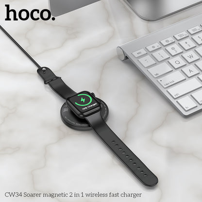 HCOO CW34 Soarer magnetic 2 in 1 wireless fast charger