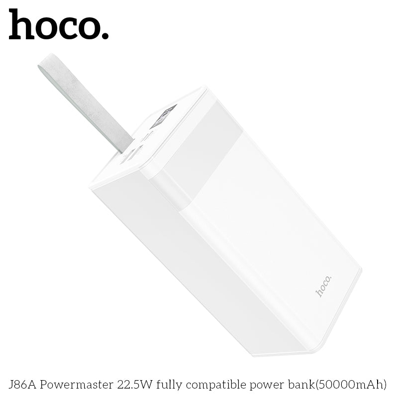 J86A Powermaster 22.5W fully compatible power bank(50000mAh)- White