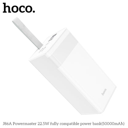 J86A Powermaster 22.5W fully compatible power bank(50000mAh)- White