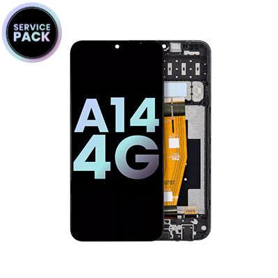 Samsung Galaxy A14 4G/A145 Service Pack Screen With Frame - Black